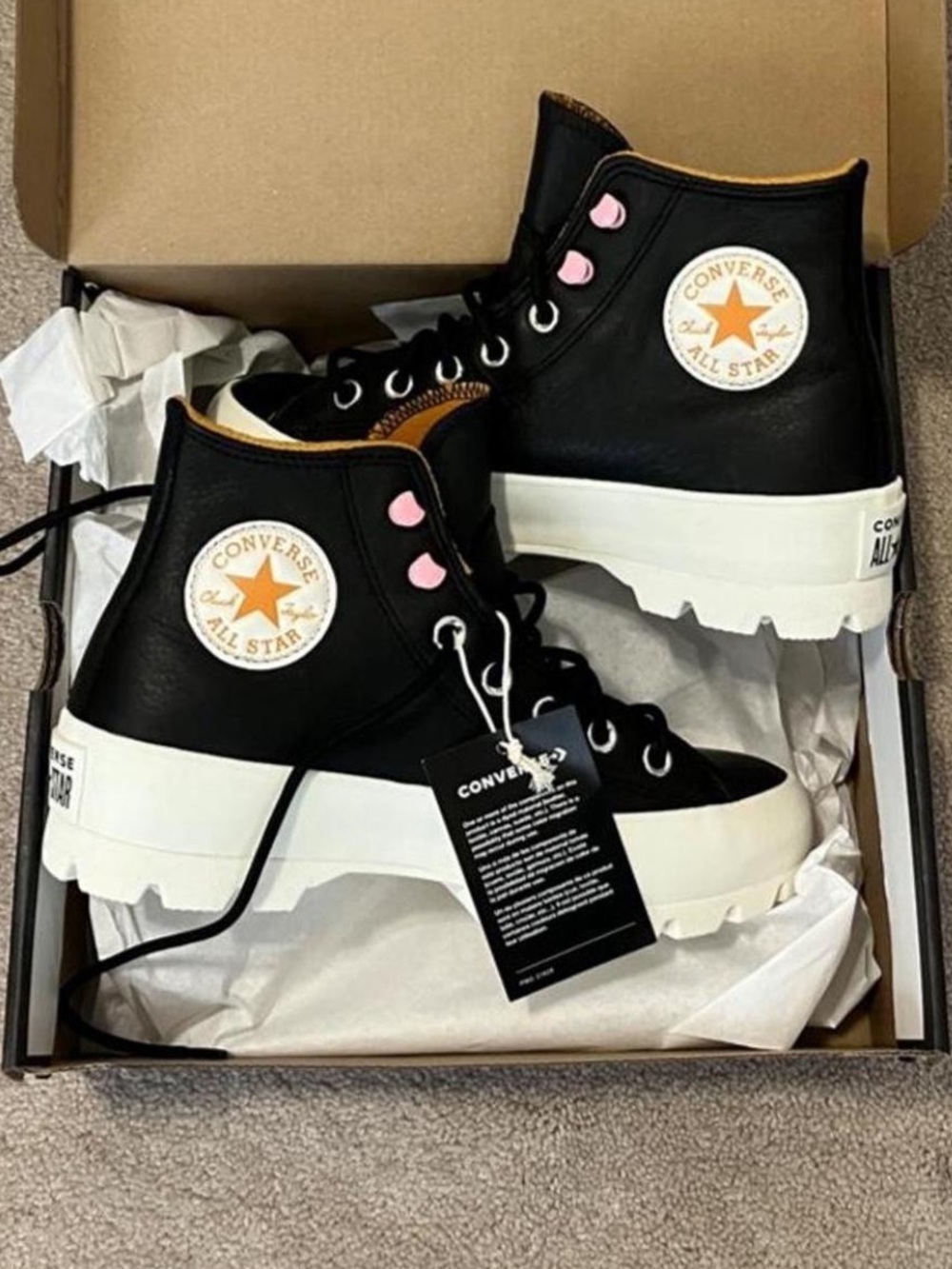 Converse Chuck Taylor All Star High-Top Gortex Black Leather Sneakers